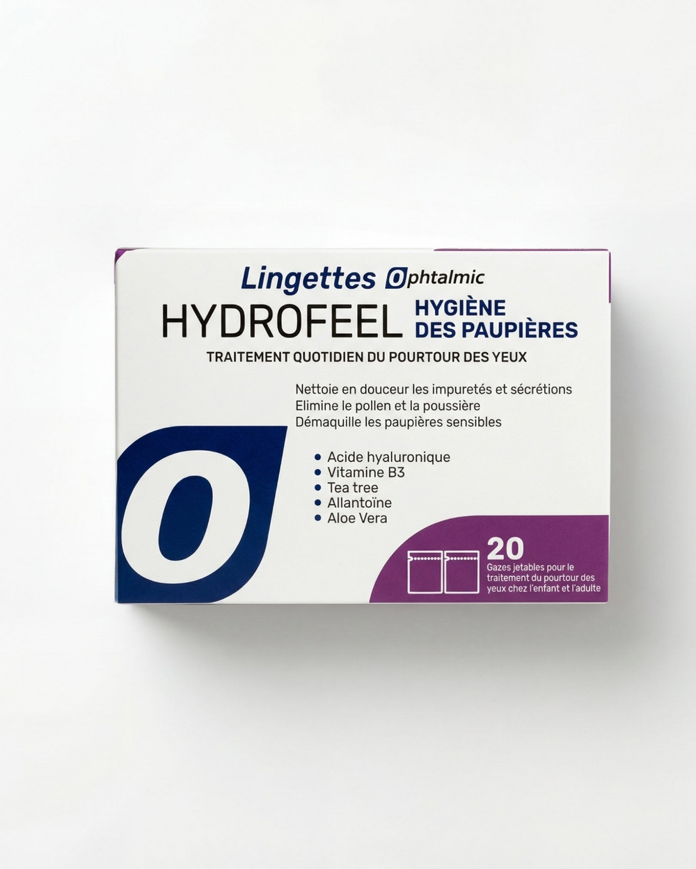 Ophtalmic Hydrofeel Lingettes Hygiène des paupières